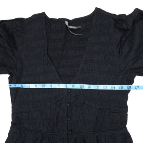 NWOT Anthropologie The Peregrine Long Sleeve Midi Dress Black M - Picture 6 of 13